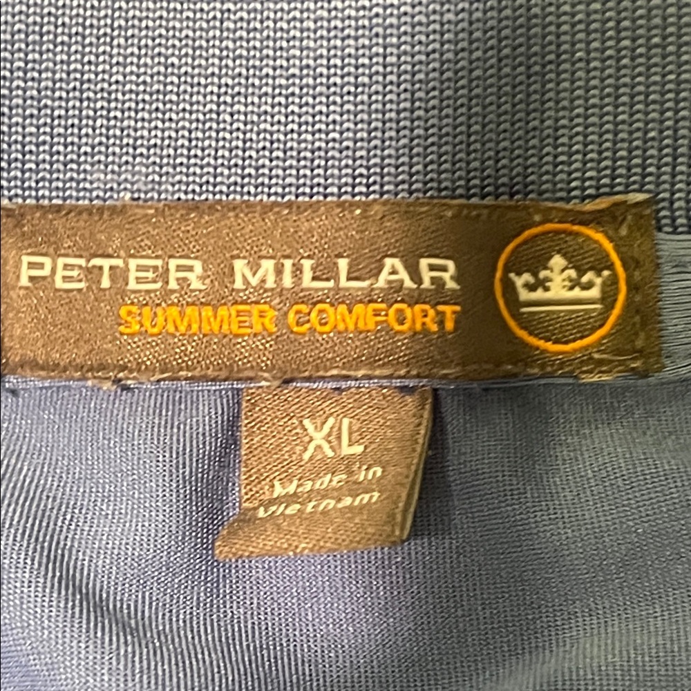 Peter Millar Sky Blue Summer Comfort Polo Shirt Men’s Size XL - Picture 2 of 10